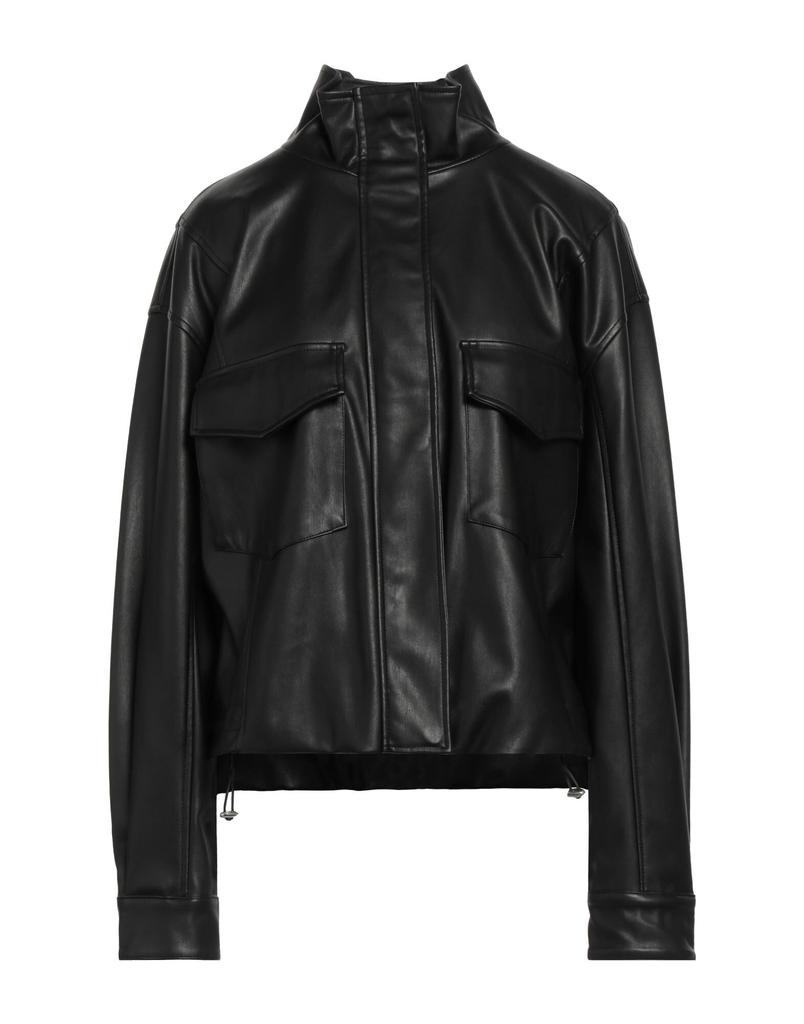 AURALEE Black Heavy Lamb Leather Zip Jacket - Jackets AURALEE Black Heavy Lamb Leather Zip Jacket - Jackets
