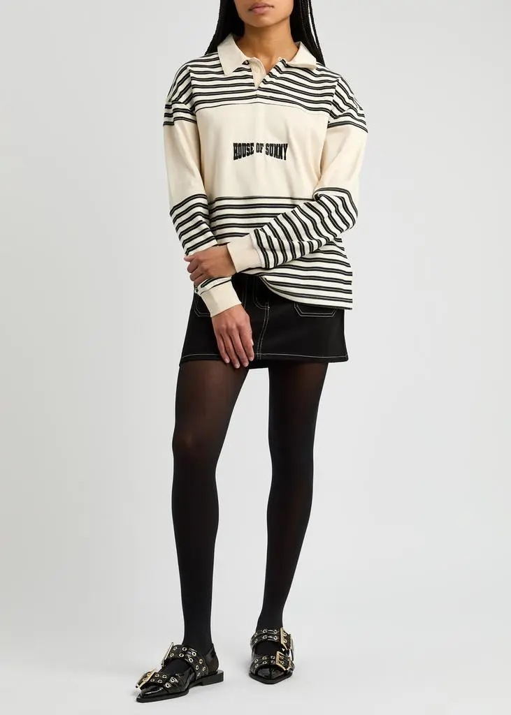 House Of Sunny Stripe Power cotton rugby shirt 4