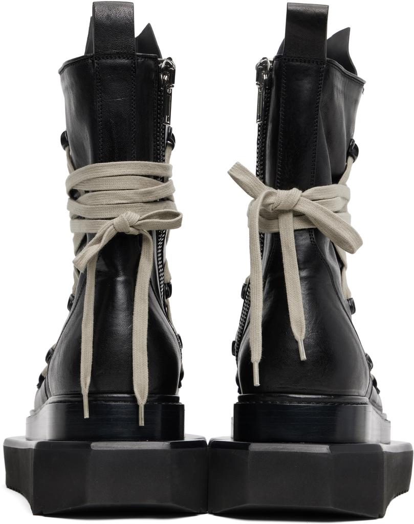 靴 rickowens megalace turbo cyclops 43 Rick Owens Black Concordians Megalace Turbo Cyclops Boots