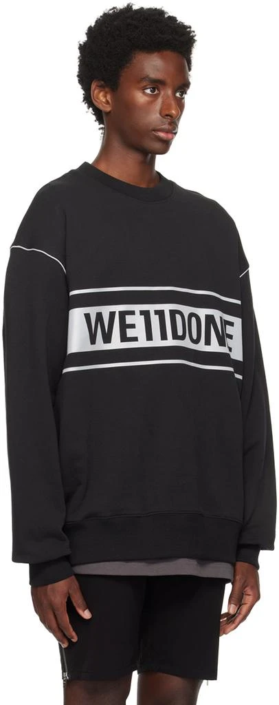 We11done Black Reflective Sweatshirt 2