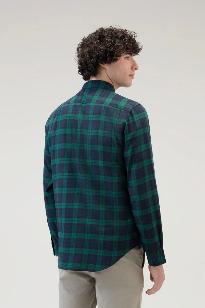 WOOLRICH Check Shirt in Lightweight Flannel - Men - Black 3