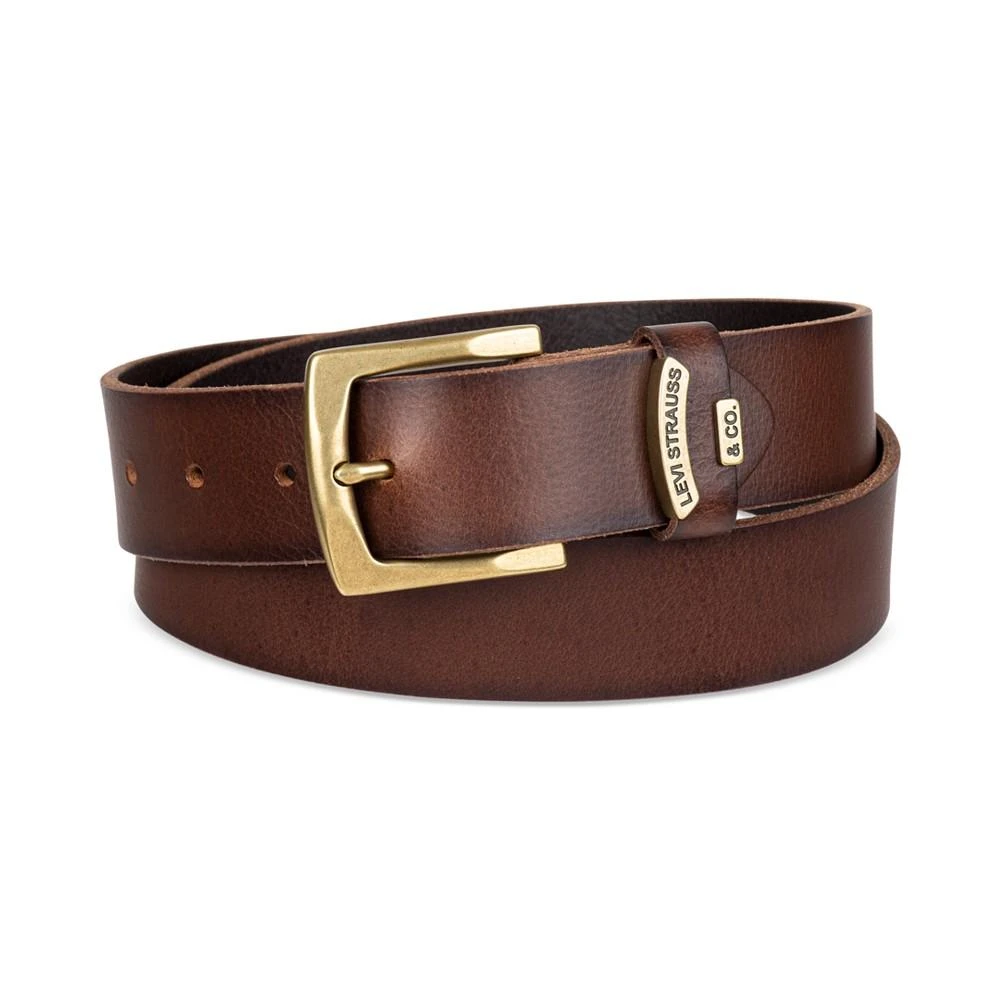 Levi's Men's Gold Buckle Leather Belt 1