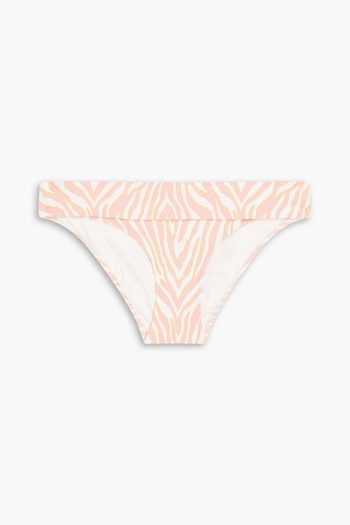 Heidi Klein Palermo zebra-print stretch-jacquard low-rise bikini briefs 1