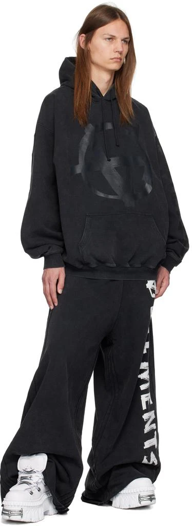 Vetements Black Double Anarchy Hoodie 4
