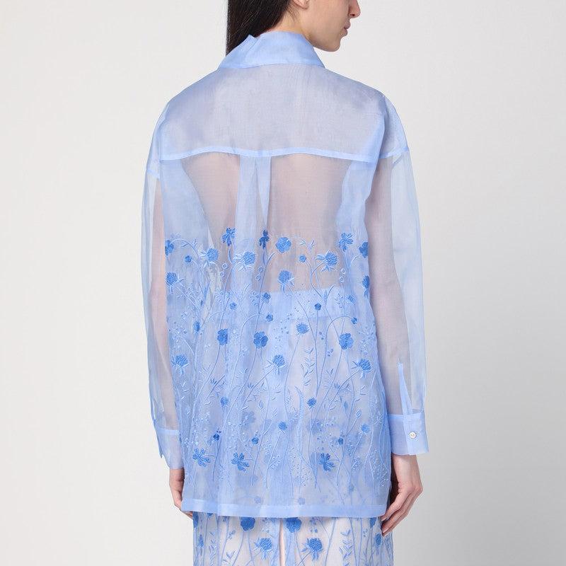 Parosh P.A.R.O.S.H. Women's Sky blue Shirt In Silk