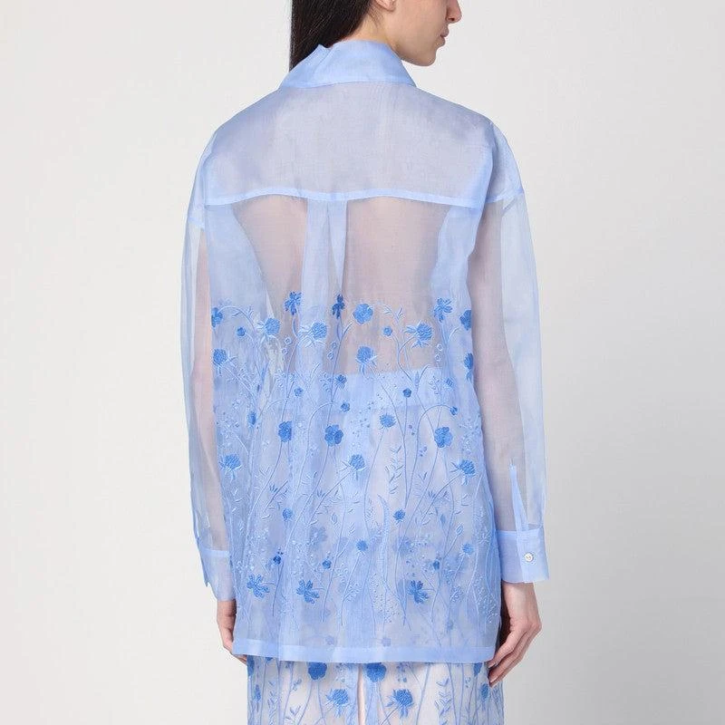 Parosh P.A.R.O.S.H. Women's Sky blue Shirt In Silk 2