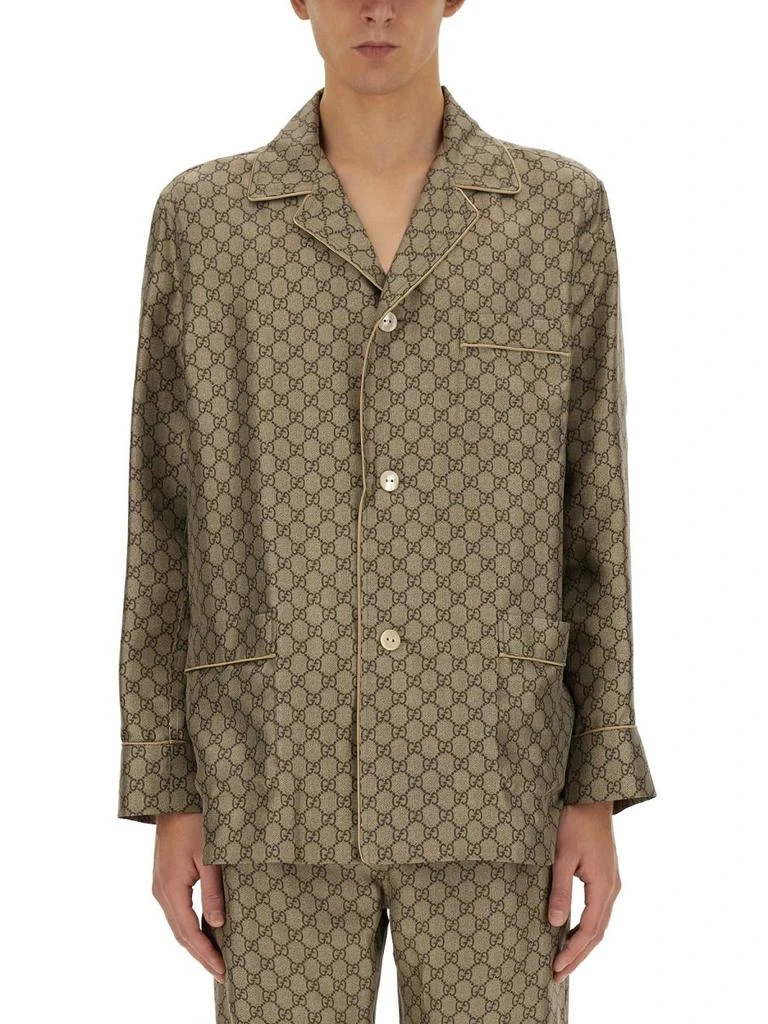 Gucci Gucci GG Supreme Satin Shirt 1