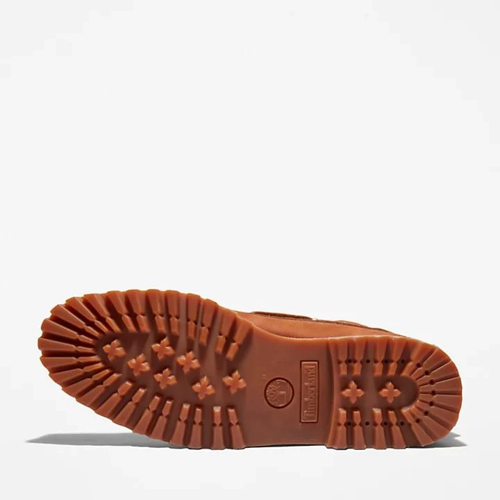 Timberland Timberland® 3-Eye Lug Handsewn Boat Shoe for Men in Brown 3