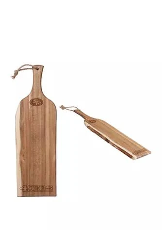 Toscana NFL San Francisco 49ers Artisan 24 Inch Acacia Serving Plank & Cutting Board 1