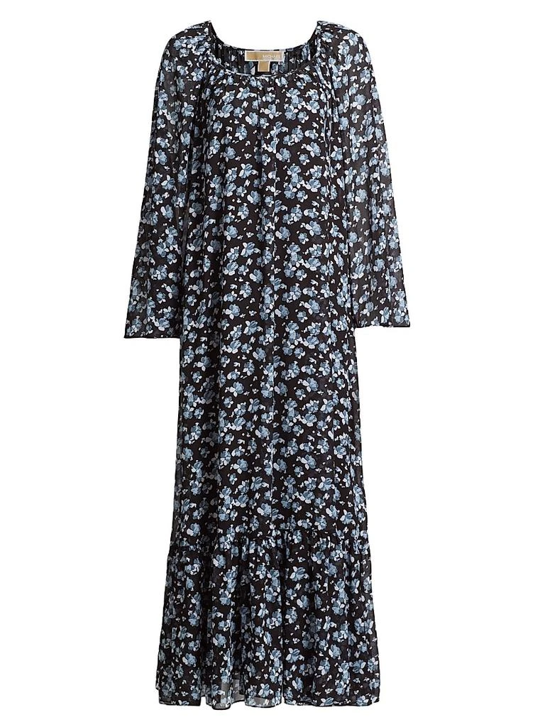 Michael Kors Floral Scoopneck Maxi Dress 1