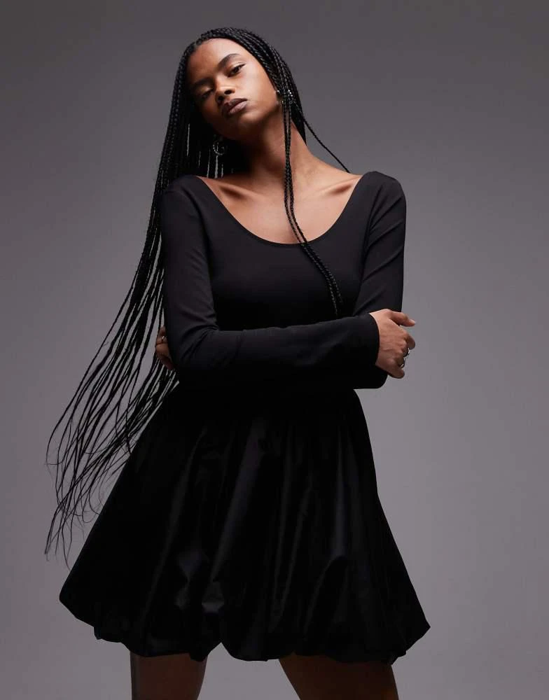 & other stories black mini dress Brocade Mini Dress - Black - Mini dresses