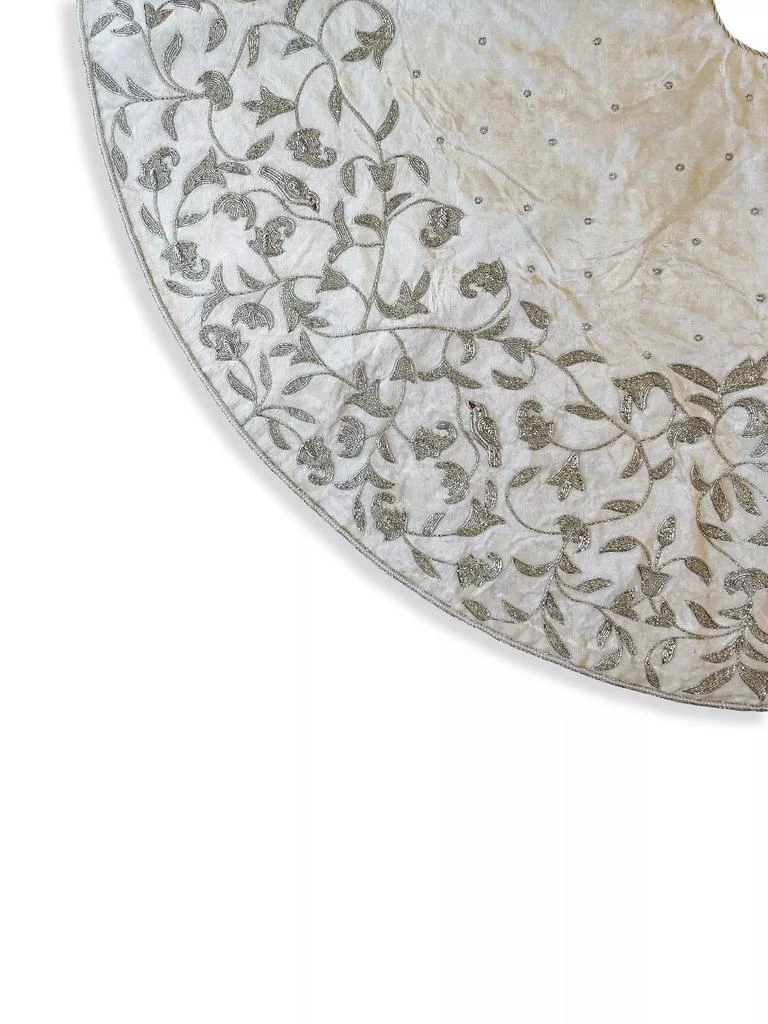 Sudha Pennathur Holiday 2021 Bird Tree Skirt 1