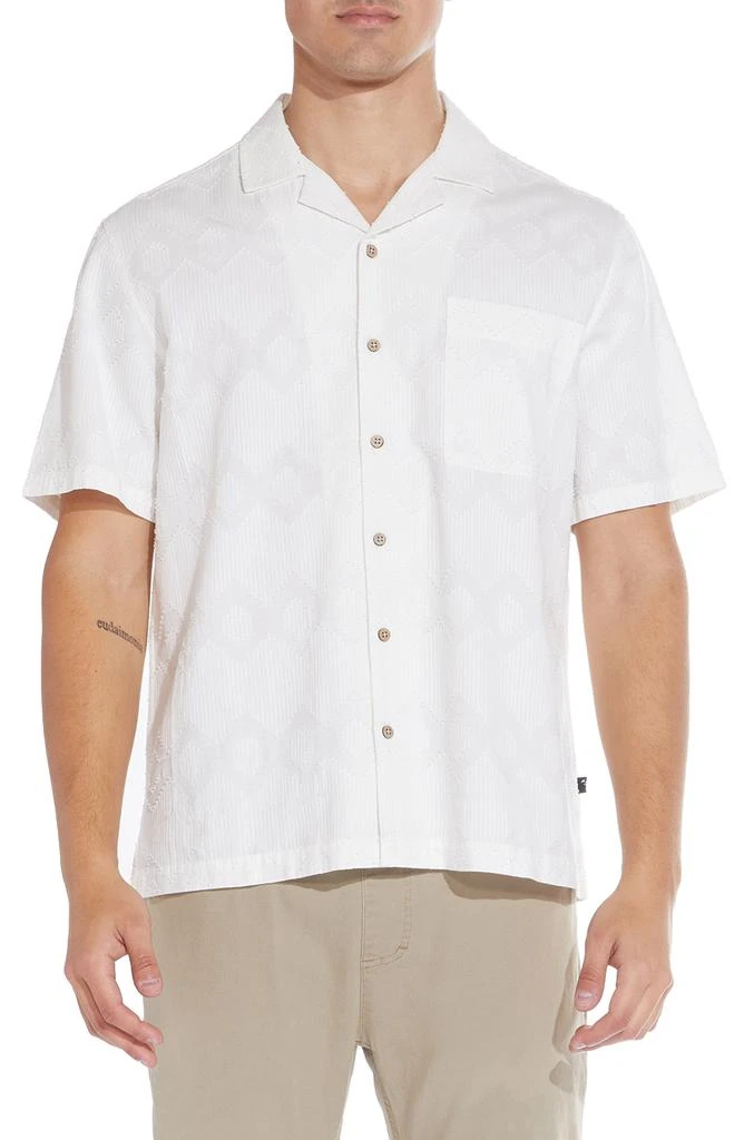 Civil Society Relaxed Fit Novelty Jacquard Camp Shirt 1