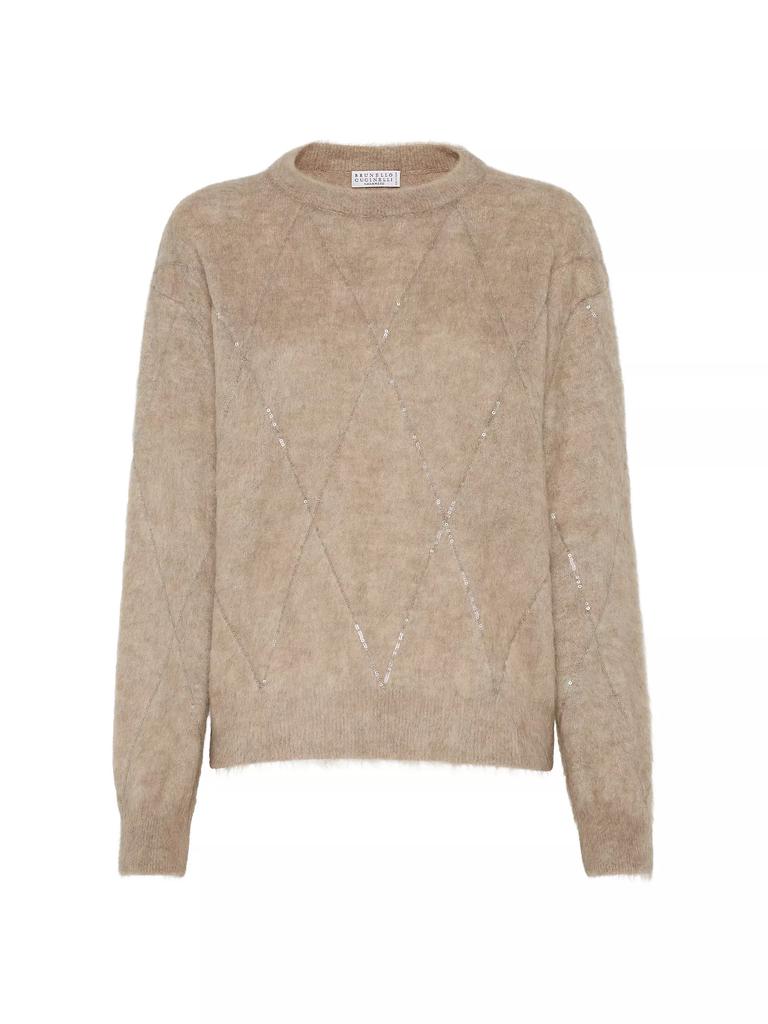 Brunello Cucinelli Mohair, Wool, Cashmere and Silk Sweater