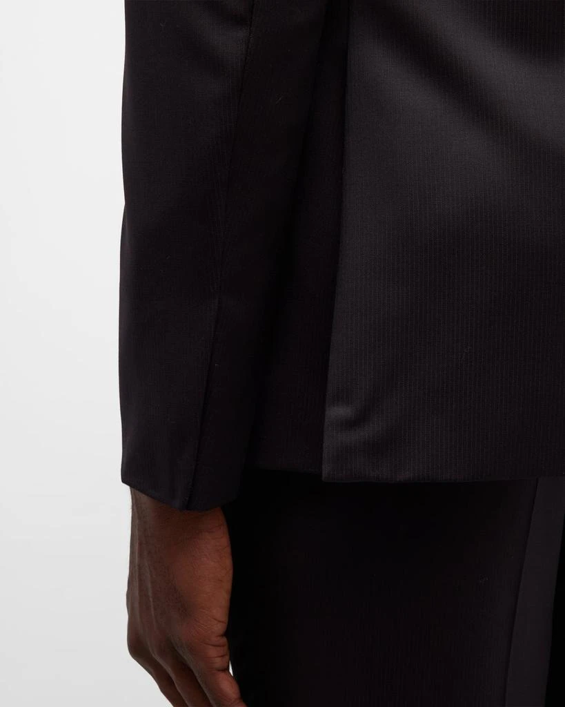 Zegna Men's Narrow Tonal Stripe Wool Suit 8