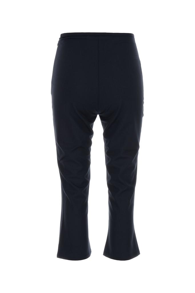 Alessandra Rich Navy blue stretch wool capri pant