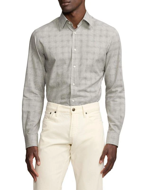 Ralph Lauren Cotton Flannel Glen-Check Sport Shirt 1
