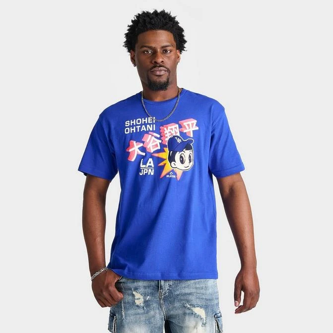 New Era Men's New Era Los Angeles Dodgers MLB Shohei Ohtani Cartoon Graphic T-Shirt 1