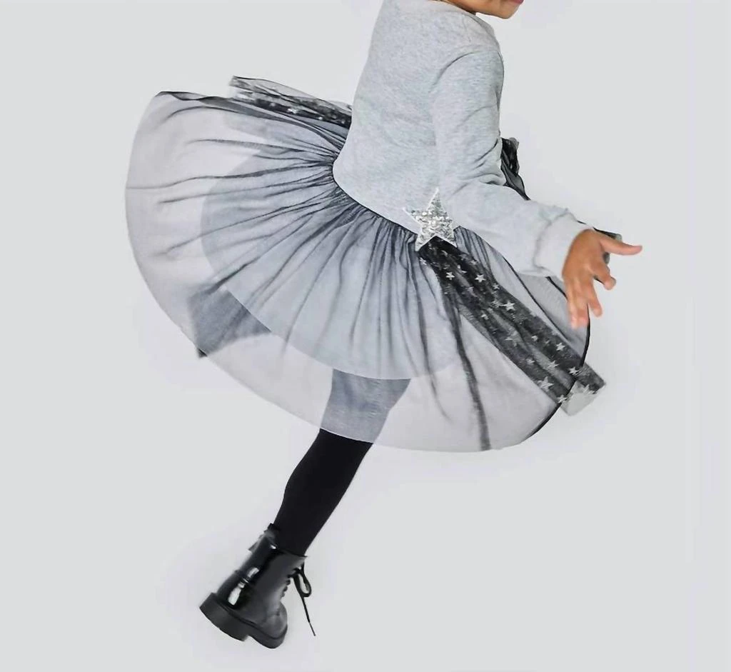 Baby Sara Baby Sara - Girls Star Tutu Sweatshirt Dress 2