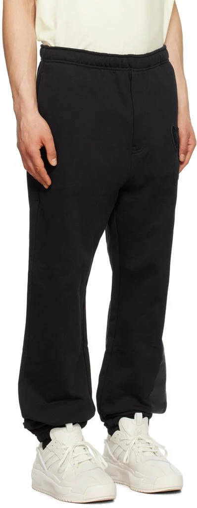 Y-3 Black Relaxed-Fit Sweatpants 2