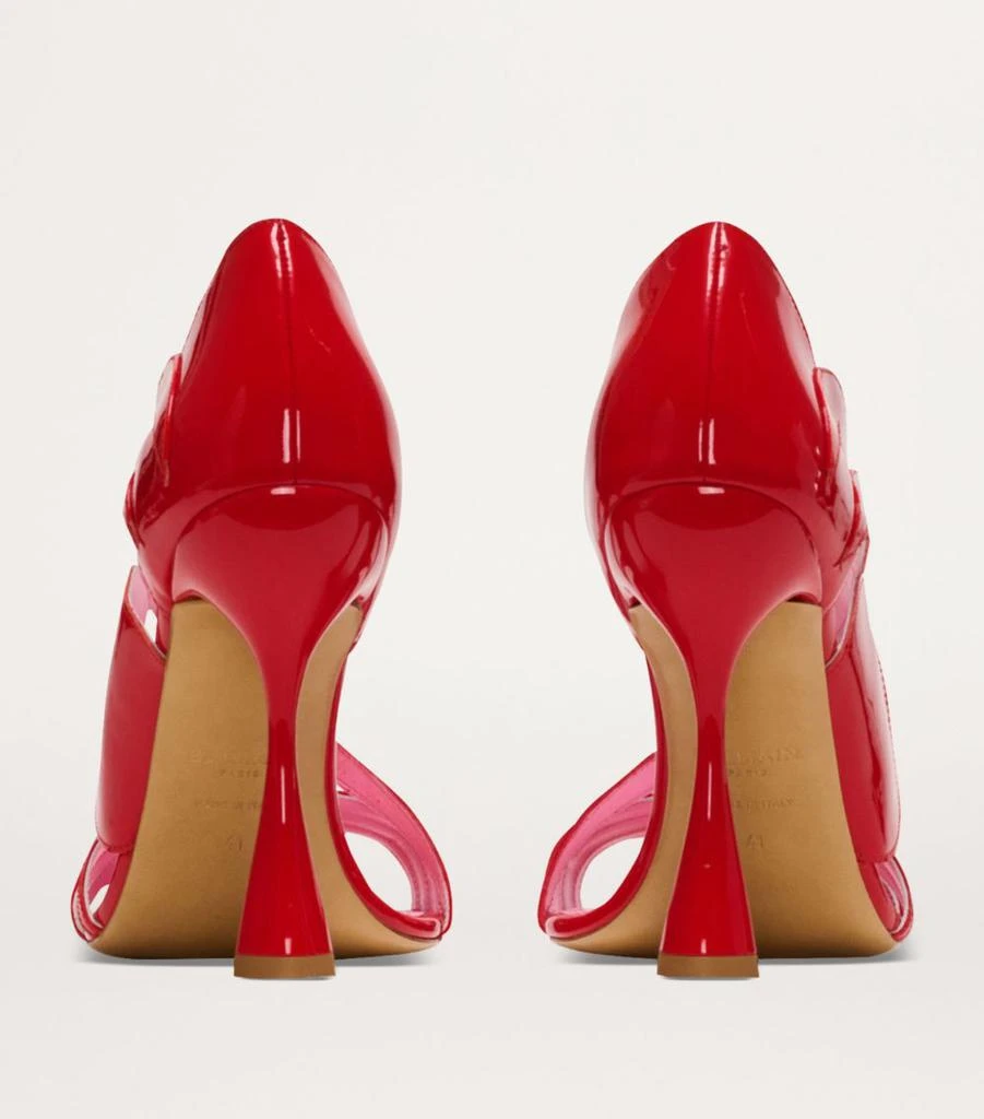 Balmain Patent Leather Eden Heeled Sandals 95 3