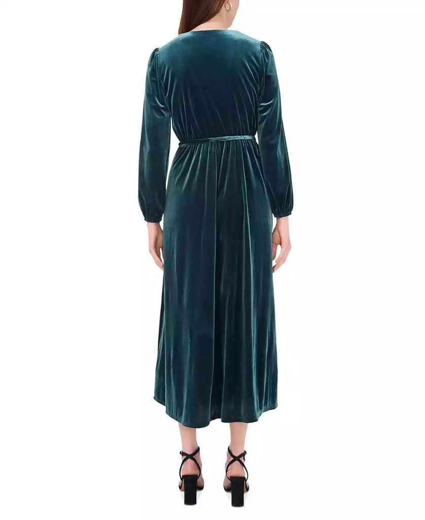 MSK Women's Long-Sleeve Stretch-Velvet Dress 2