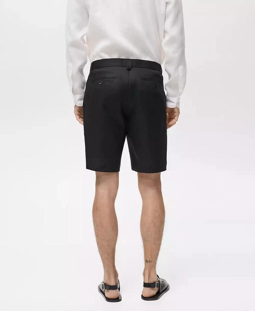 Mango Men's Tailored Linen Shorts 6