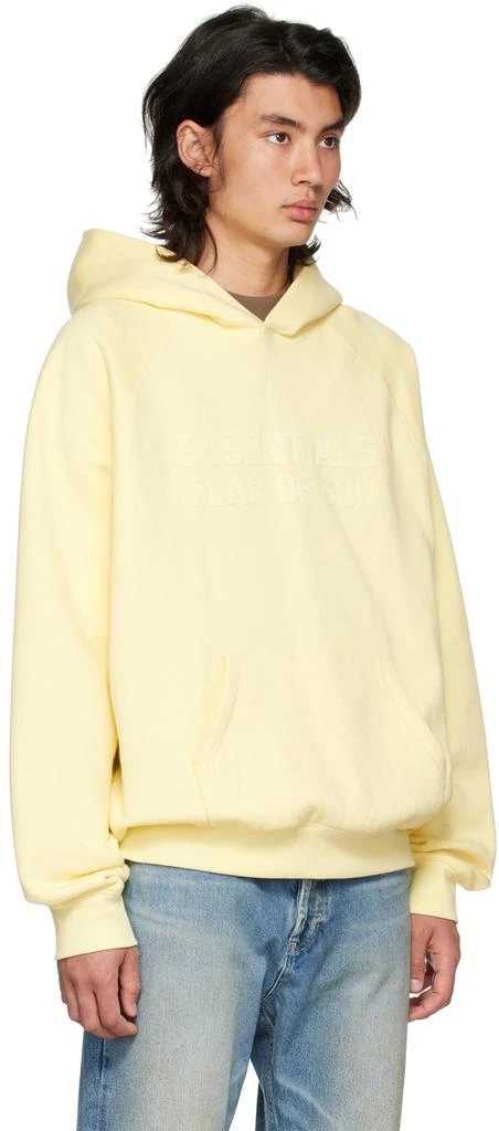 Fear of God ESSENTIALS Yellow Raglan Hoodie 2