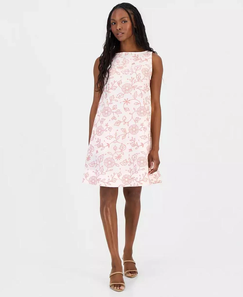 yellow dress button up Button-Back Fit and Flare Dress