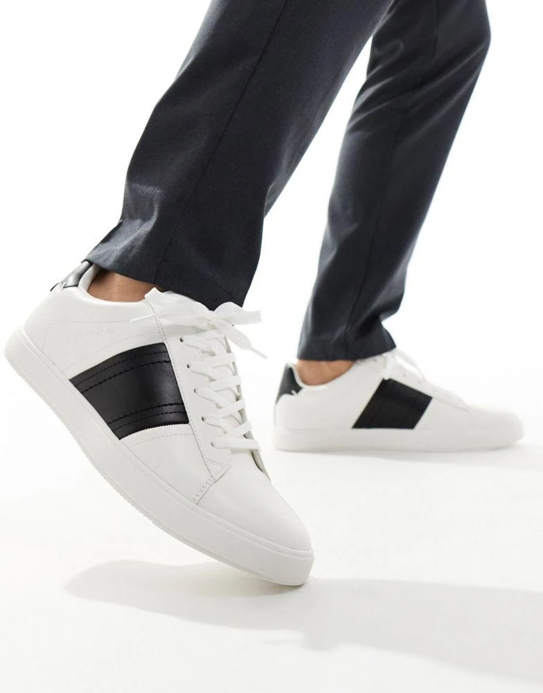 River Island River Island stripe trainers in white 1
