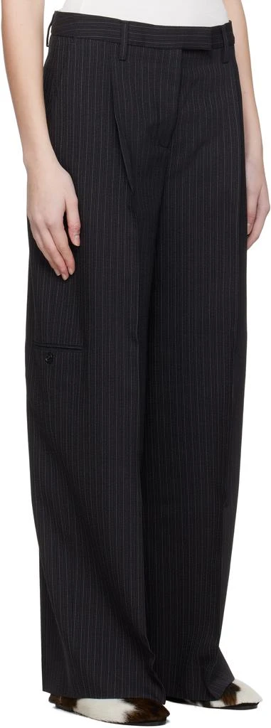 Acne Studios Black Tailored Pinstripe Trousers 2