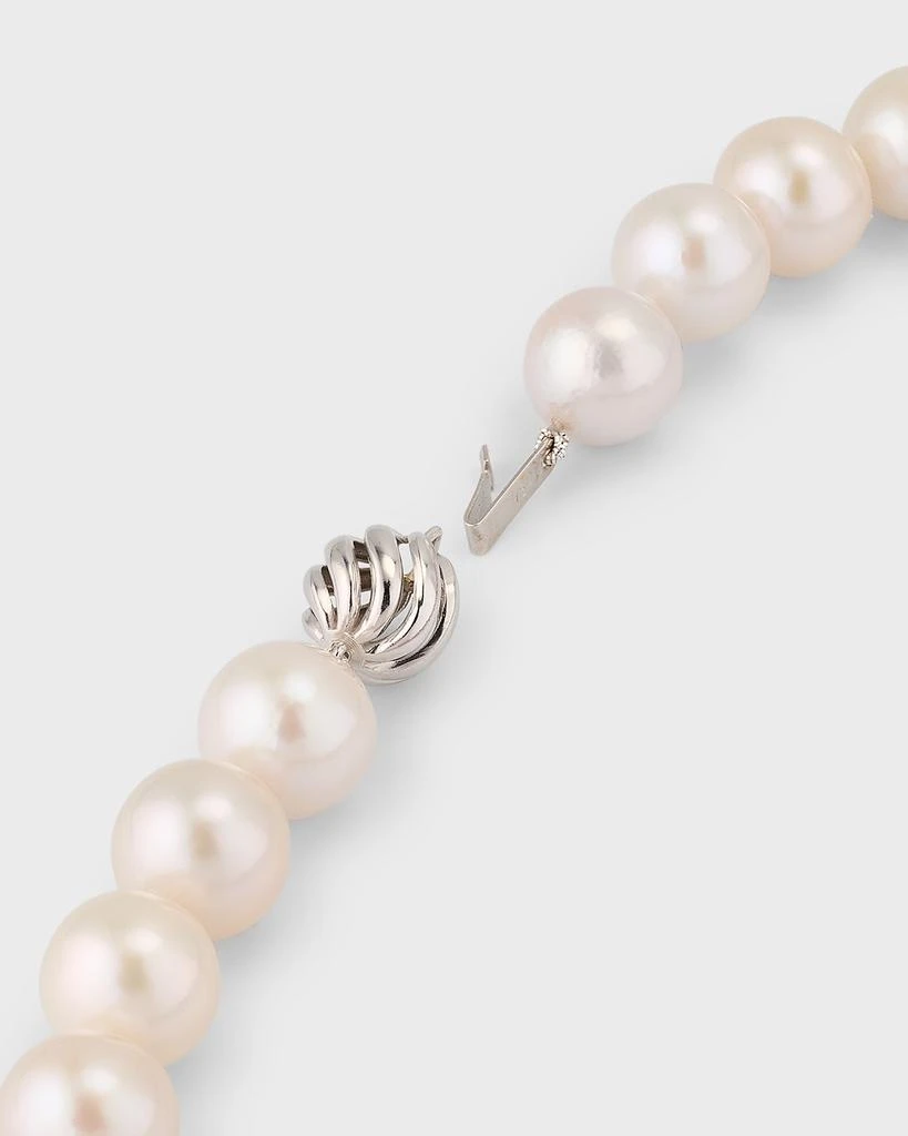 BELPEARL 18K White Gold Purple Ombre Pearl Necklace, 10-12mm 4