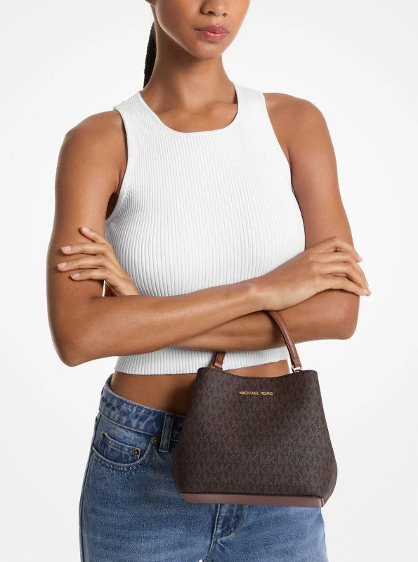 Michael Kors Pratt Small Signature Logo Shoulder Bag 3