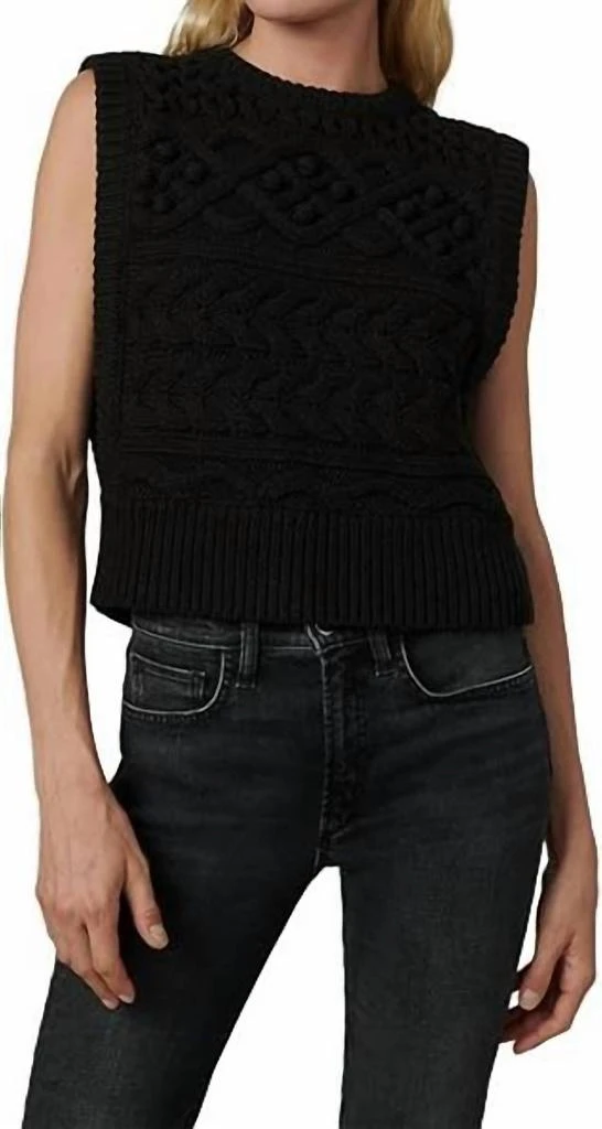 Joe's Jeans Clara Sweater Vest In Black 1