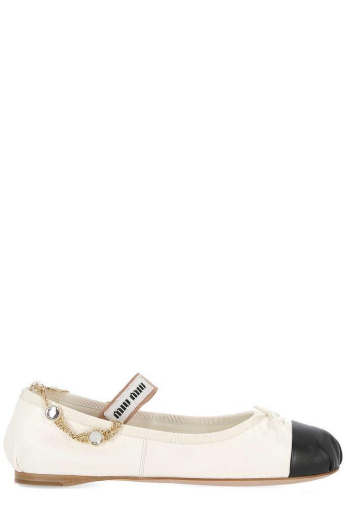 Miu Miu Miu Miu Bow-Detailed Ballerinas - Shoes - Compare