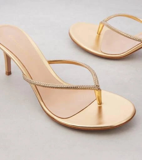 Gianvito Rossi India 70 leather thong sandals 5