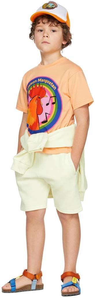Maison Mangostan Kids Off-White Rooster Shorts