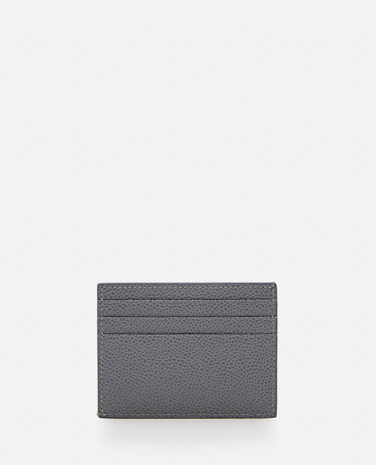 Thom Browne Grey Leather Card Case - Thom Browne