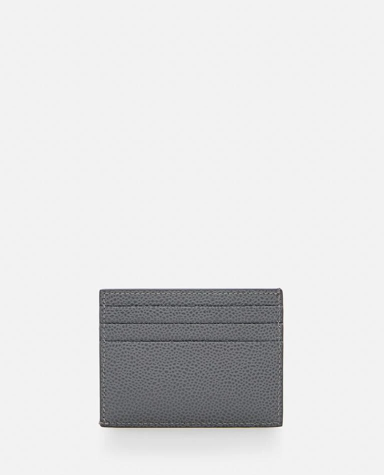 Thom Browne Grey Leather Card Case - Thom Browne 2
