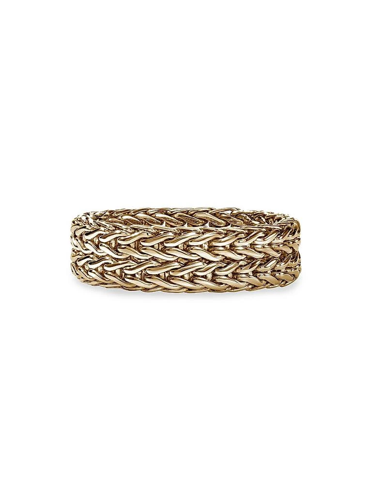 John Hardy Icon Rata Chain 14K Yellow Gold Band Ring 1