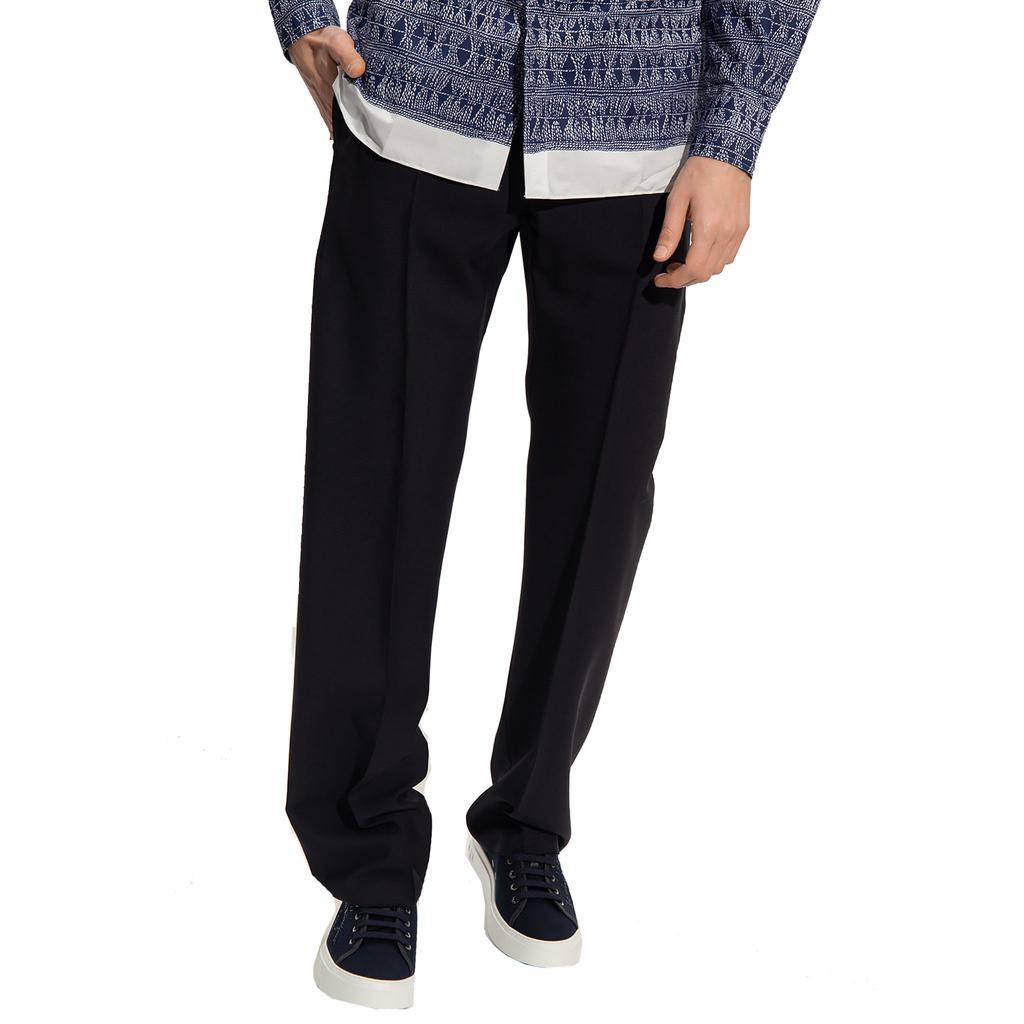 Salvatore Ferragamo Salvatore Ferragamo Cotton And Silk Pants