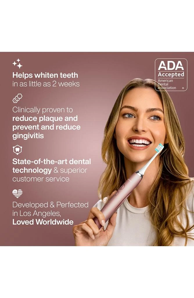 AquaSonic Vibe Series Ultra-Whitening Toothbrush & Aqua Flosser Set 6