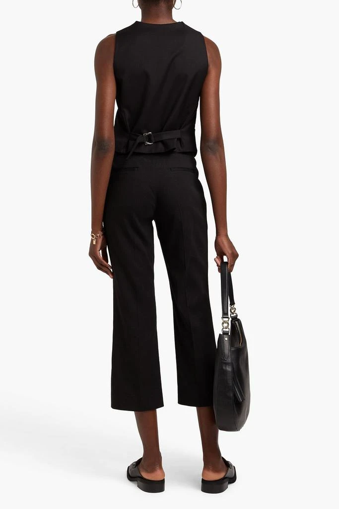ANOTHER TOMORROW Hemp-blend crepe kick-flare pants 3