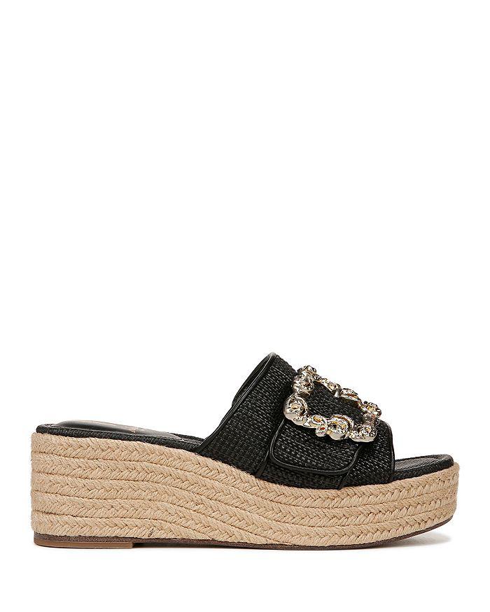 Sam Edelman Women's Celia Buckled Strap Espadrille Wedge Platform Sandals