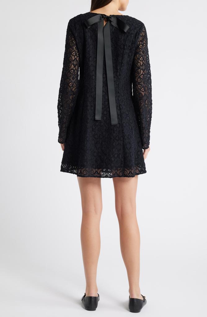 Treasure & Bond Long Sleeve Lace Minidress