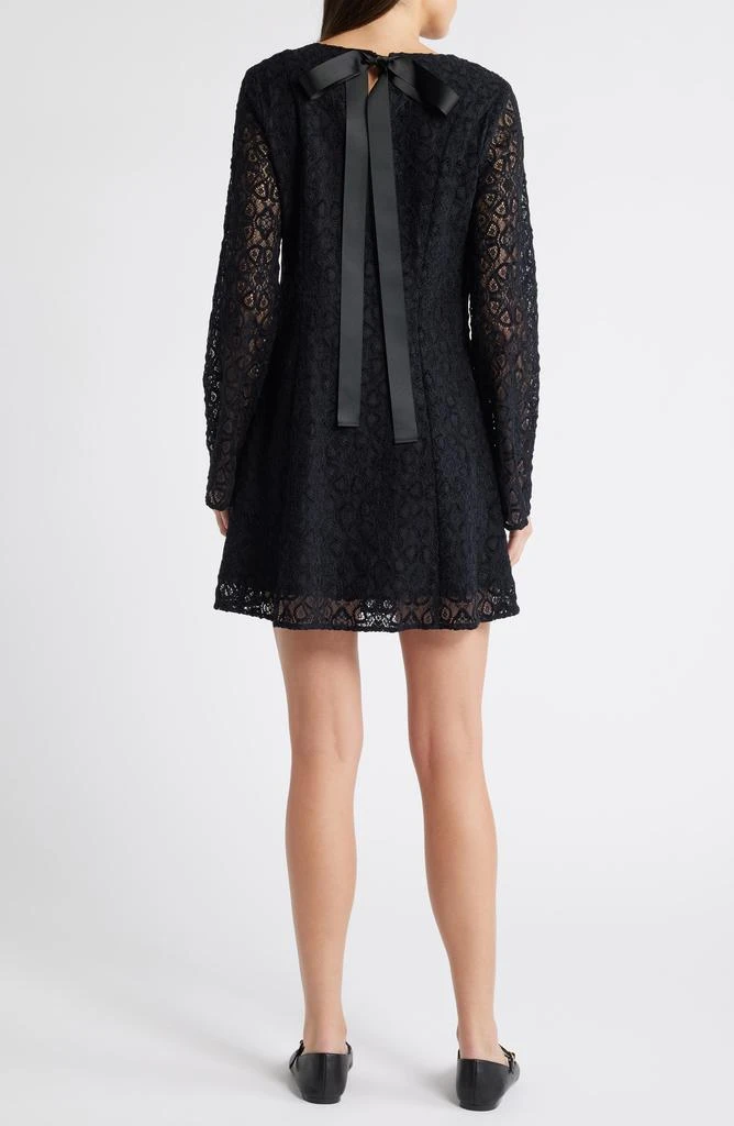 Treasure & Bond Long Sleeve Lace Minidress 2