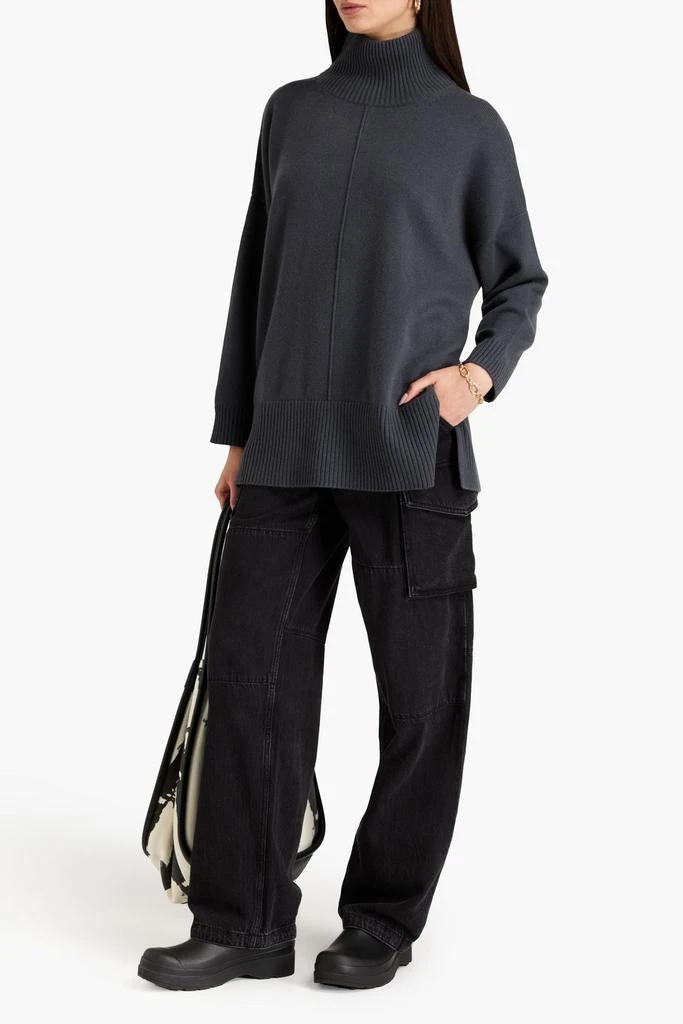 N.PEAL Oversized cashmere turtleneck sweater 2