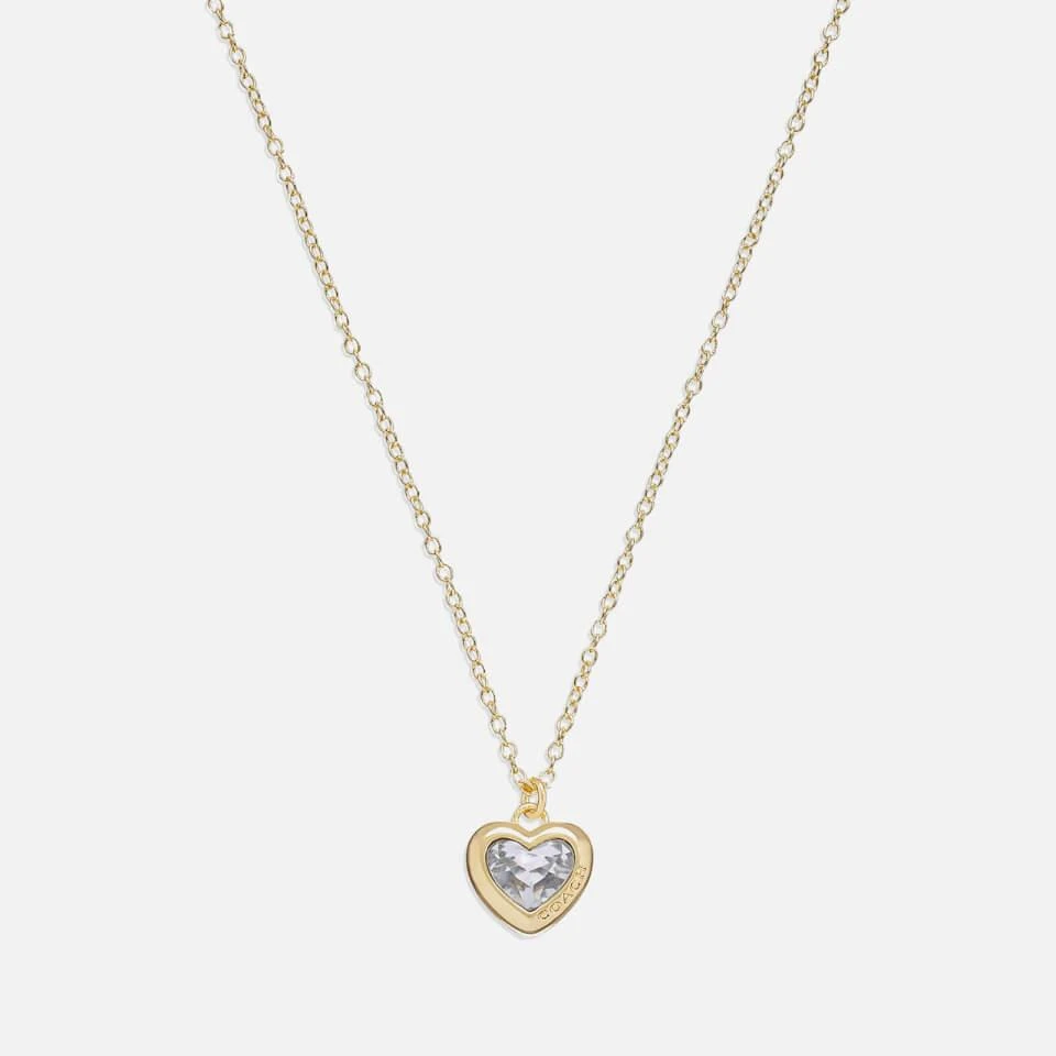 Coach Coach Heart Gold-Tone Pendant Necklace 1