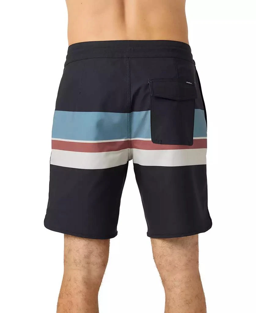 O'Neill Men's Cruzer Stripe Scallop 18 Swim Shorts 2