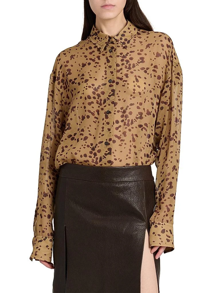 Salvatore Ferragamo Scattered Dye Silk Shirt 3